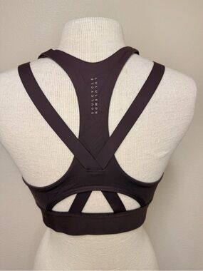 Lululemon SoulCycle High Neck Strappy Racerback Sports Bra Purple Plum‎ Size 10